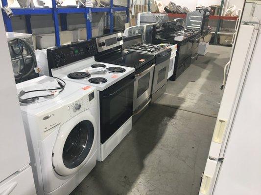 There's always a great selection of appliances at the ReStore. They are all tested before being placed on the sales floor as well.