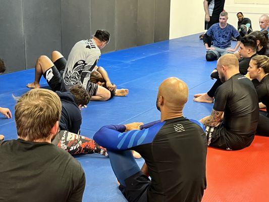 No-Gi BJJ Training Session