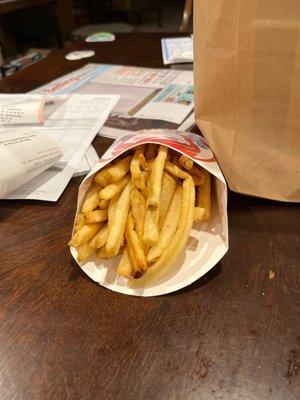 Soggy cold fries.