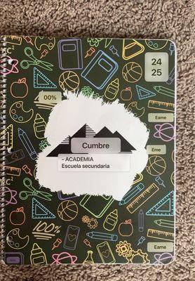 Planner for school.