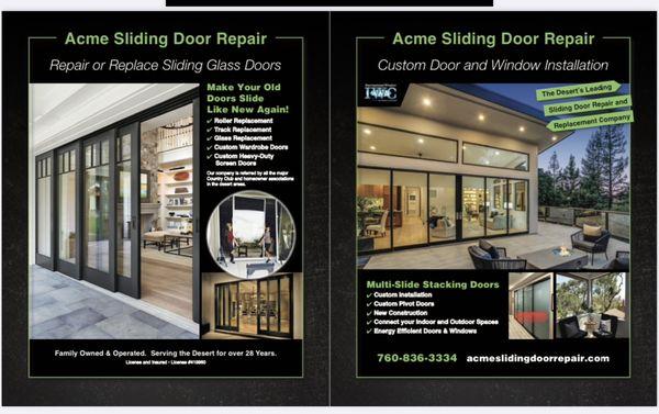 Sliding Door Repair or Replacement