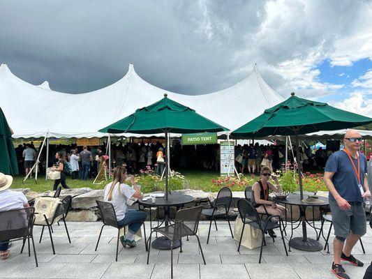 Storm brewing over the tent