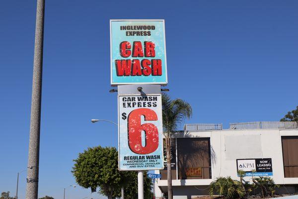 $6 wash on Wednesdays, Commercial and Suvs are extra