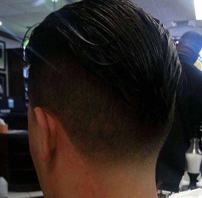 Undercut fade with low razor taper