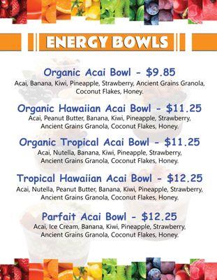 Acai bowls