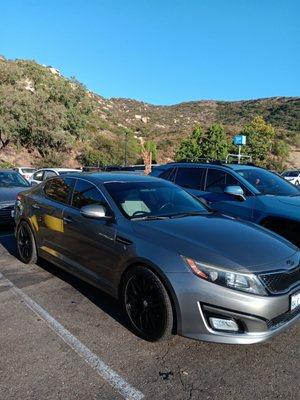 My 2014 Kia Optima with the Tint applied from Tint Tech.