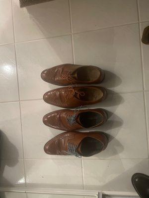 My just cleaned and polished shoes