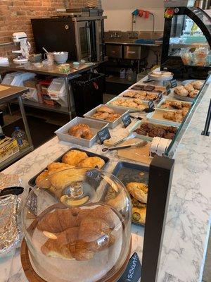 A great selection of bagels, muffins, cookies....