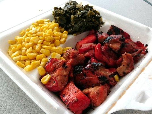 Charbroiled chicken combo ($6.59) - excellent value with high quality for the setting