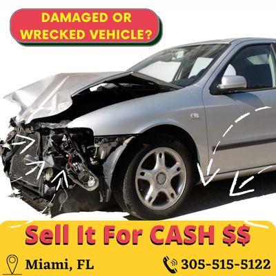 Sell Your Scrap Car For Top Dollar. We Buy Any Make Or Model & Pay On The Spot IN MIAMI, FLORIDA.