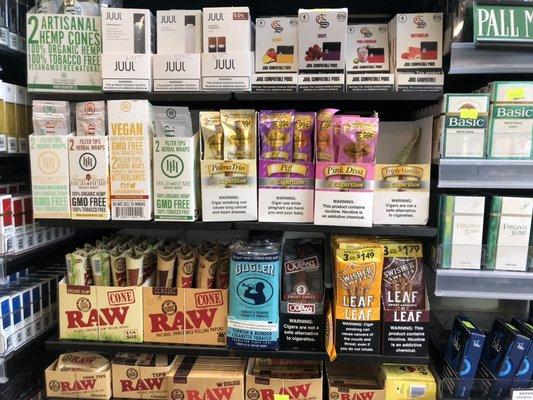 Juul, hemps wraps, raw cones and much more 
CHECK US OUT!!