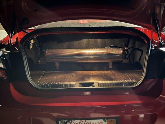 Custom airlift performance trunk set up and install on 22 brz