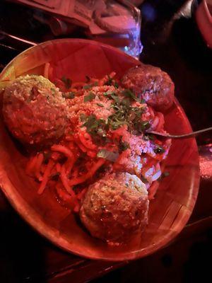 Ok these balls, meat balls are sooooooo good!