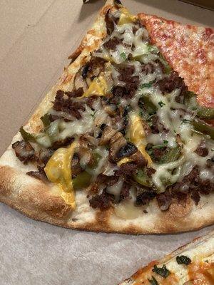 Philly Cheesesteak Slice Pizza