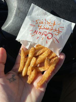 And is this a full set of fries?  What is going on?