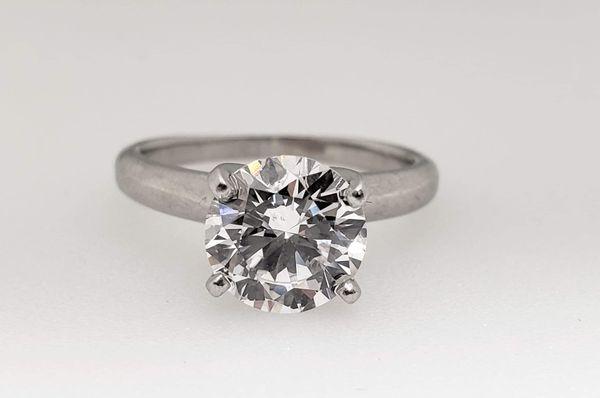 1.50 carat round brilliant cut diamond solitaire