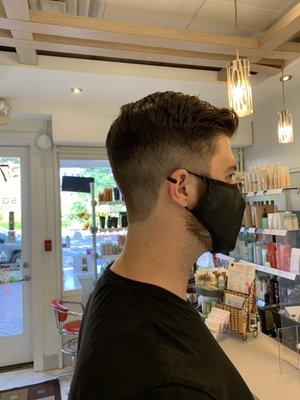 Men hair cut .