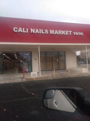 This is the front of the new Cali nails Market 517 E. Valley blvd.in the city of San Gabriel .