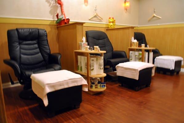 The main reflexology area