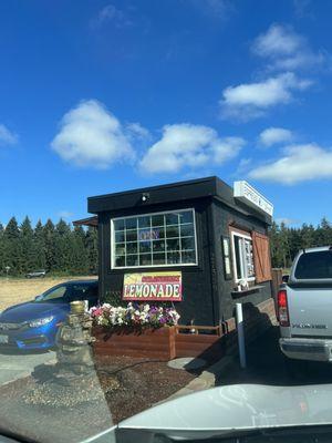 Drive thru Cute water fall / feature.