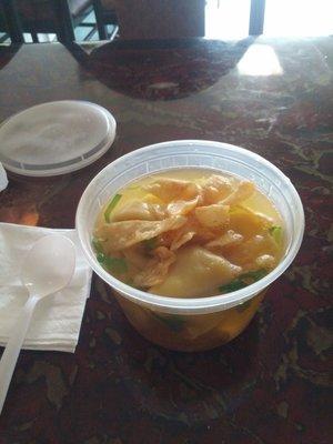 I think they wanted me to leave! Lol I LOVE Wonton soup!