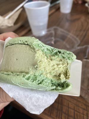 Joy Macaron Ice Cream Sandwich - green tea