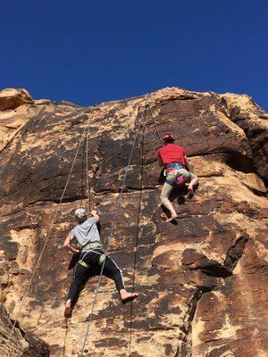 Rock climbing nearby.