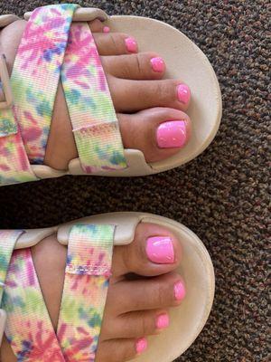 Fantastic gel pedicure