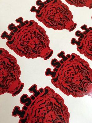 Printed Kiss-Cut Stickers on Colored Vinyl