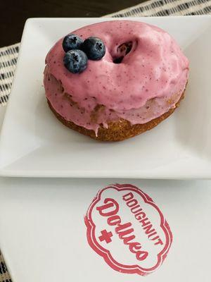 Blueberry  cake donut