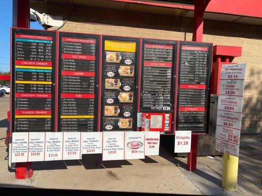 Drive Thru Menu