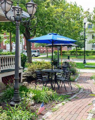 Exterior, Beautiful outdoor brick patio