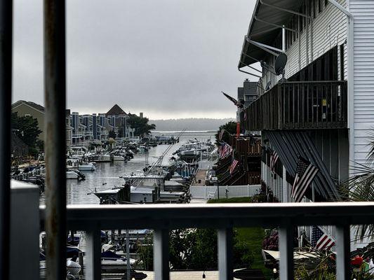 View from top patio