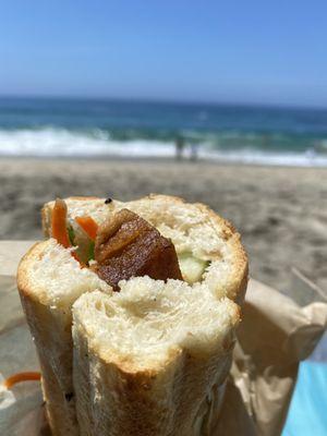 Banh mi with pork belly