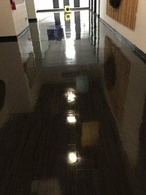 Commercial floor stripping & waxing with Nashville's top commercial cleaner - Maidman Cleaning Service LLC.