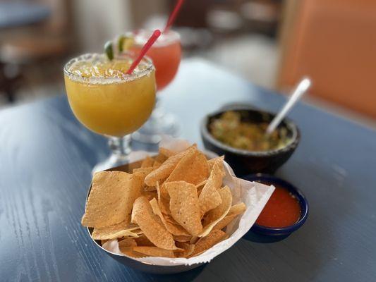 Mango & Strawberry Margaritas