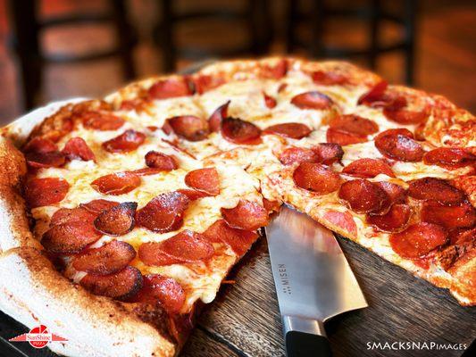 Pepperoni Pizza, Sunshine Pizza, New York Crust, SmackSnap Images, Pizza