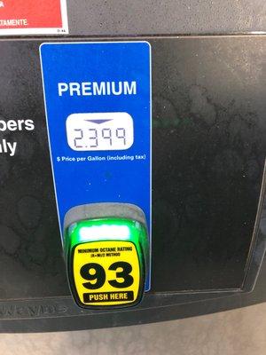 Premium gas