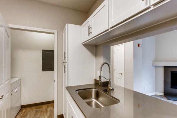 Kitchen with Quartz Counters