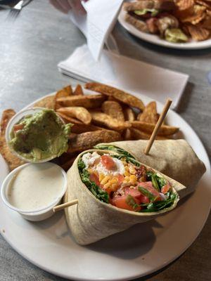 Turkey Guacamole Wrap