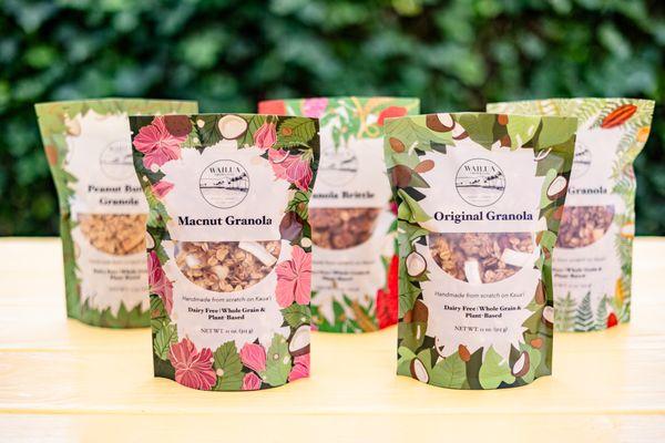 Wailua Granola Co. pre-packaged granola available at The Granola House