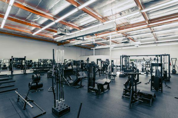 Northeast view of the gym facing the main entrance. .