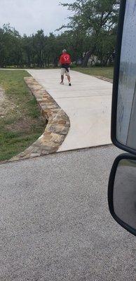 and the clearly new FRESH cuts were made the day they were there.  No one else came up our driveway.