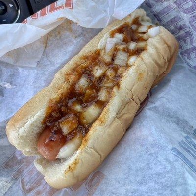 The Hamburger Stand - also serves (Der) Wienerschnitzel Chili Cheese Dogs - Ahh, Perfection In A Bun! So Good.