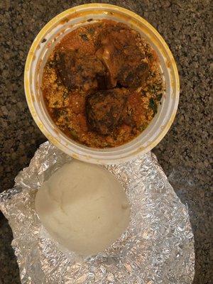 2. Egusi Soup with Goat