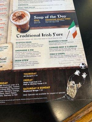 Irish favorites