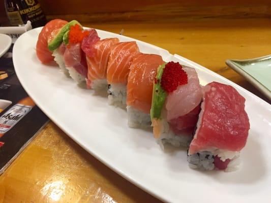 Double rainbow roll