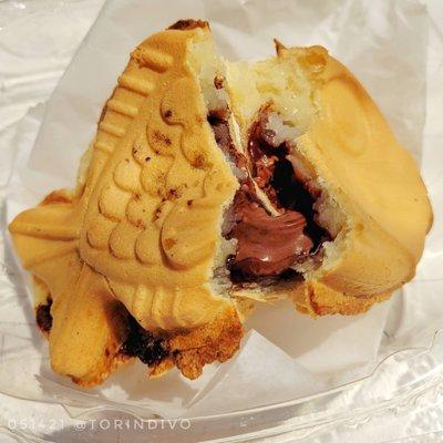 Taiyaki with the yummy Nutella filling!