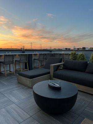 Phoenix installed these custom countertops and lighting for our outdoor rooftop  terrace