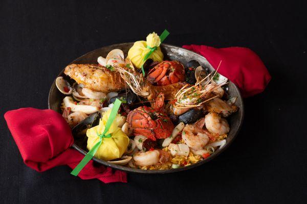 Seafood Paella Cubana